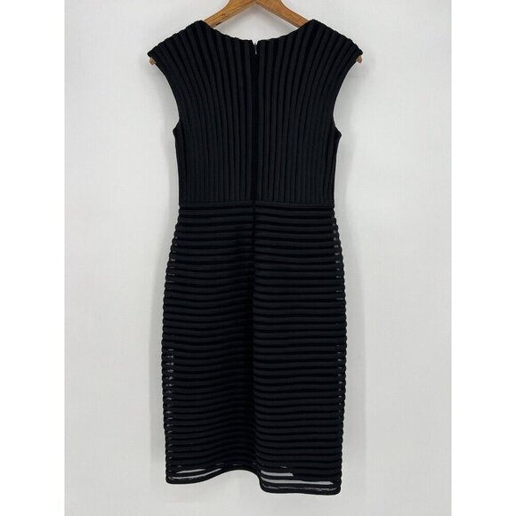 Xscape‎ Cocktail Dress Women's Size 6 Joanna Chen Black Bodycon Sleeveless - Picture 6 of 7